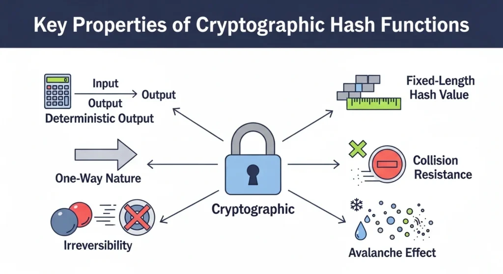 Key Properties of Cryptographic Hash Functions