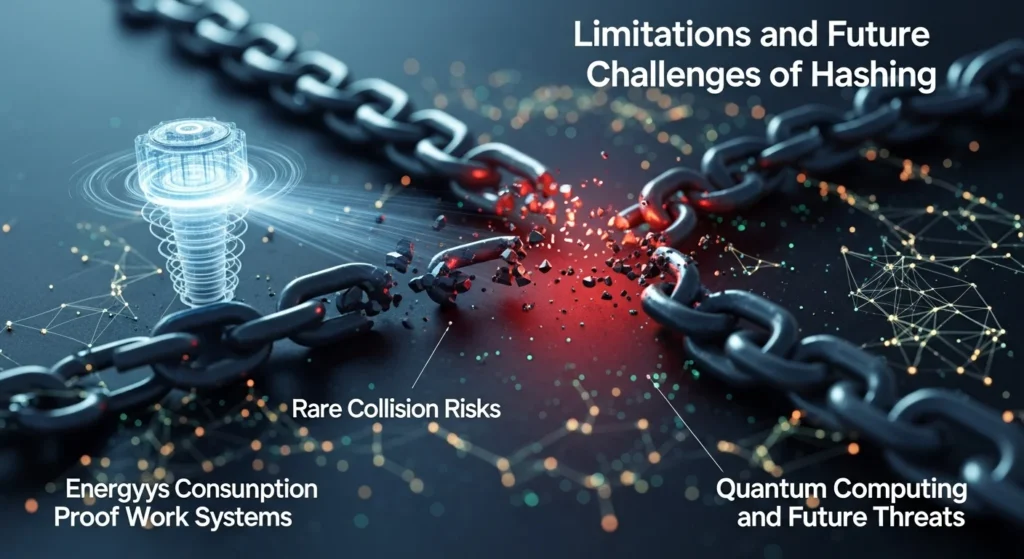 Limitations and Challenges of Hashing in Blockchain