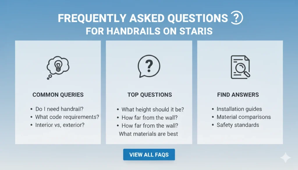 Frequently Asked Questions for Handrails on Stairs