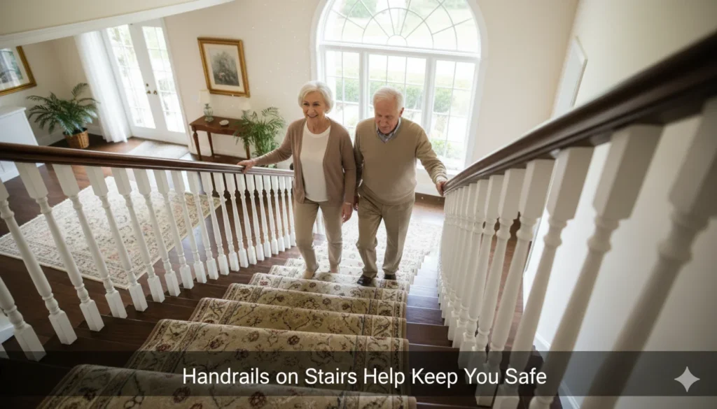 Handrails on Stairs Help Keep You Safe