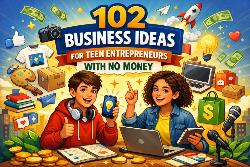 102 Business Ideas for Teen Entrepreneurs