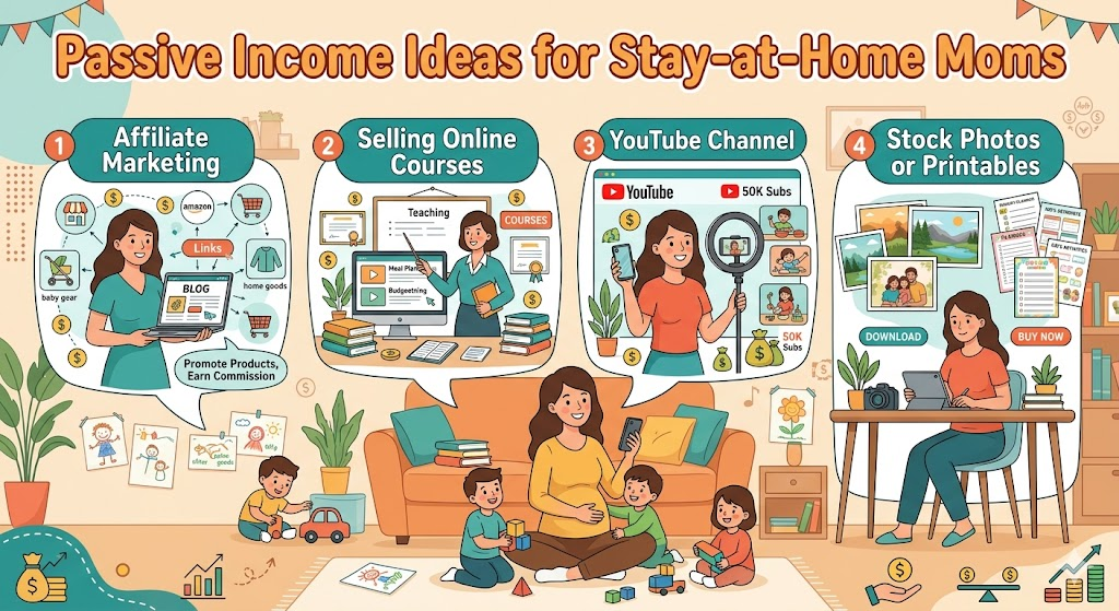 Passive Income Ideas for Stay-at-Home Moms

